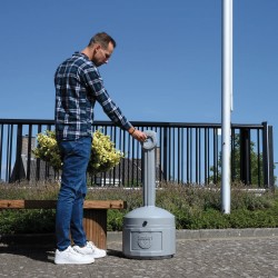 Staande Asbakken "Smoker Cease" Grijs